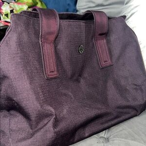 Lulu Lemon Purple Tote Bag